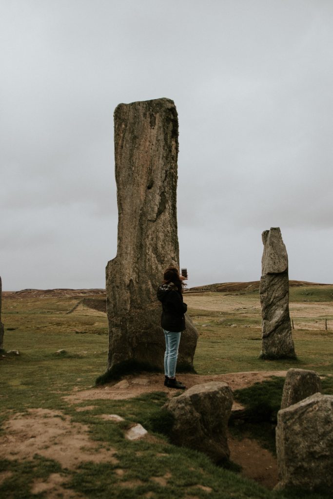 Callanish Stones with Lauren