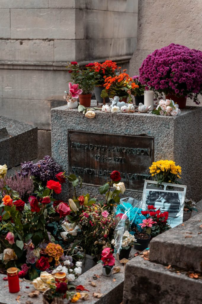 Jim Morrison Grave in Pere Lachaise