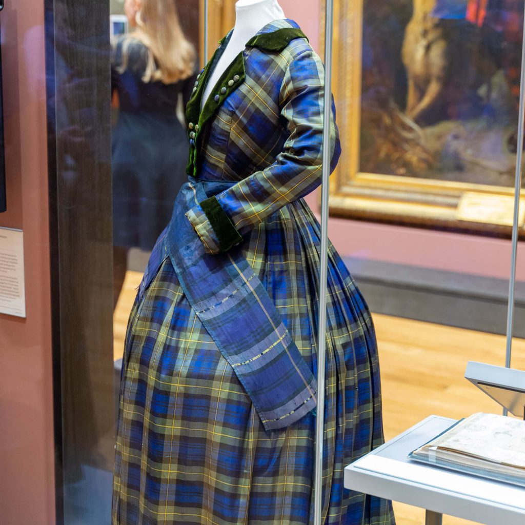 Dress on display at Aberdeen Art Gallery