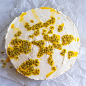 No Bake Passion Fruit Cheesecake