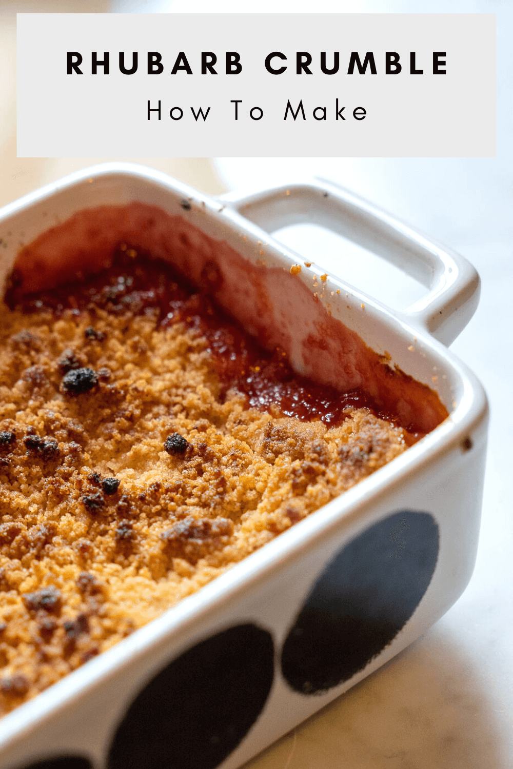 How To Make Rhubarb Crumble