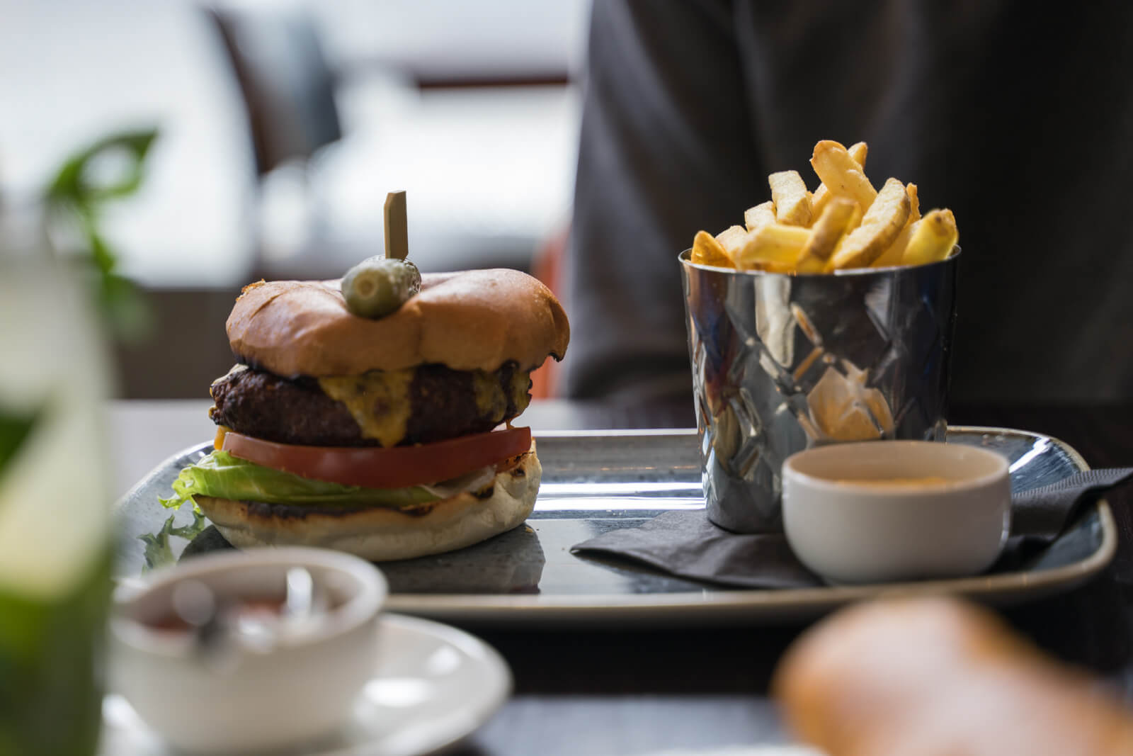 Burger and Chips