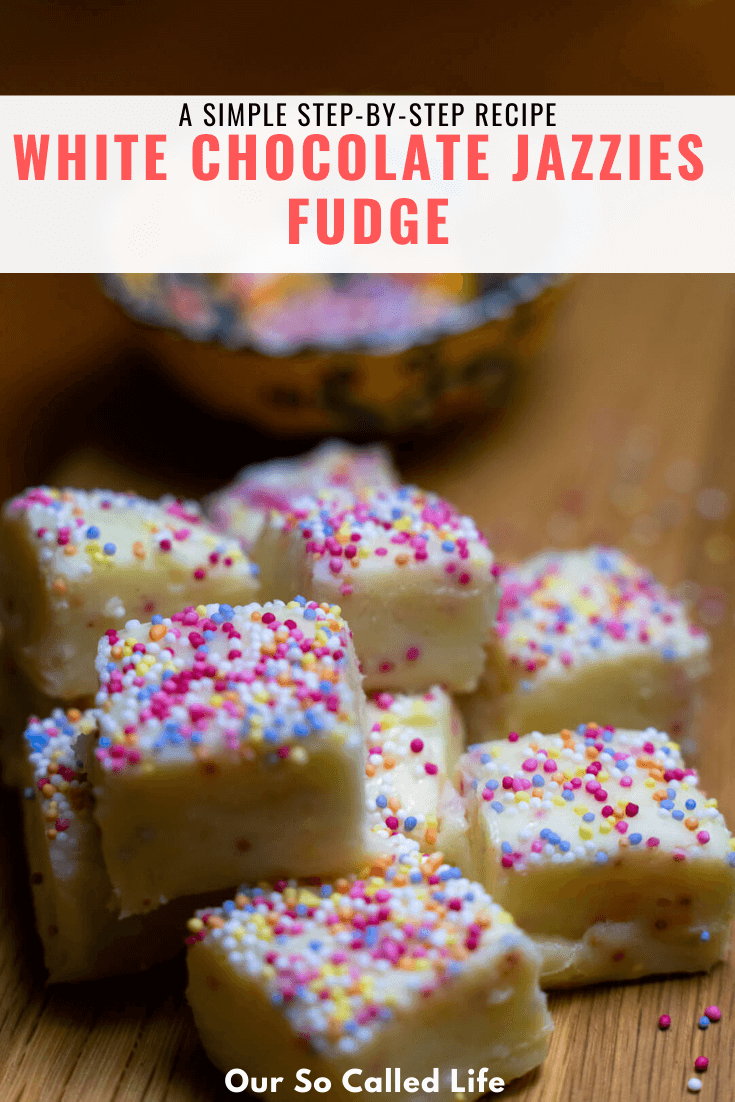 White Chocolate Jazzies Fudge Recipe