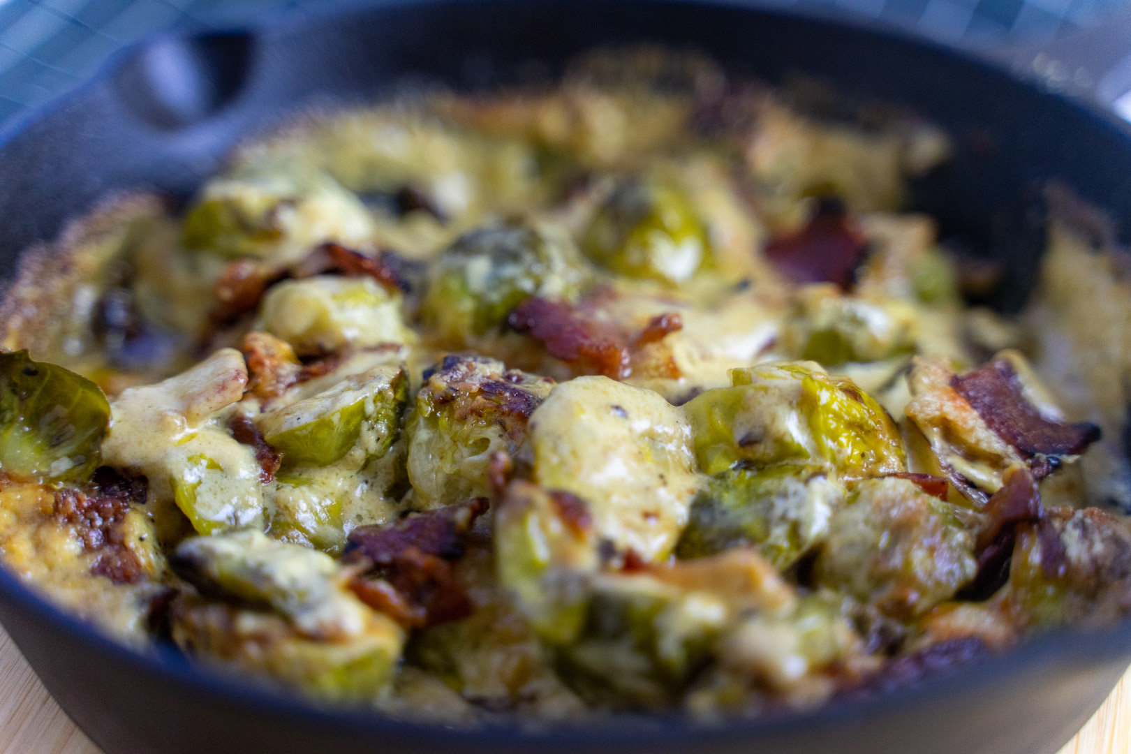 Creamy Brussels Sprouts with Bacon Recipe