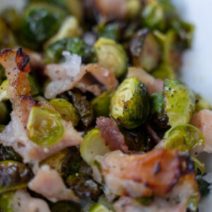Maple Brussels Sprouts with Bacon