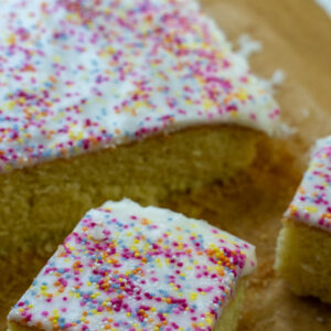 School Dinner Sponge Cake