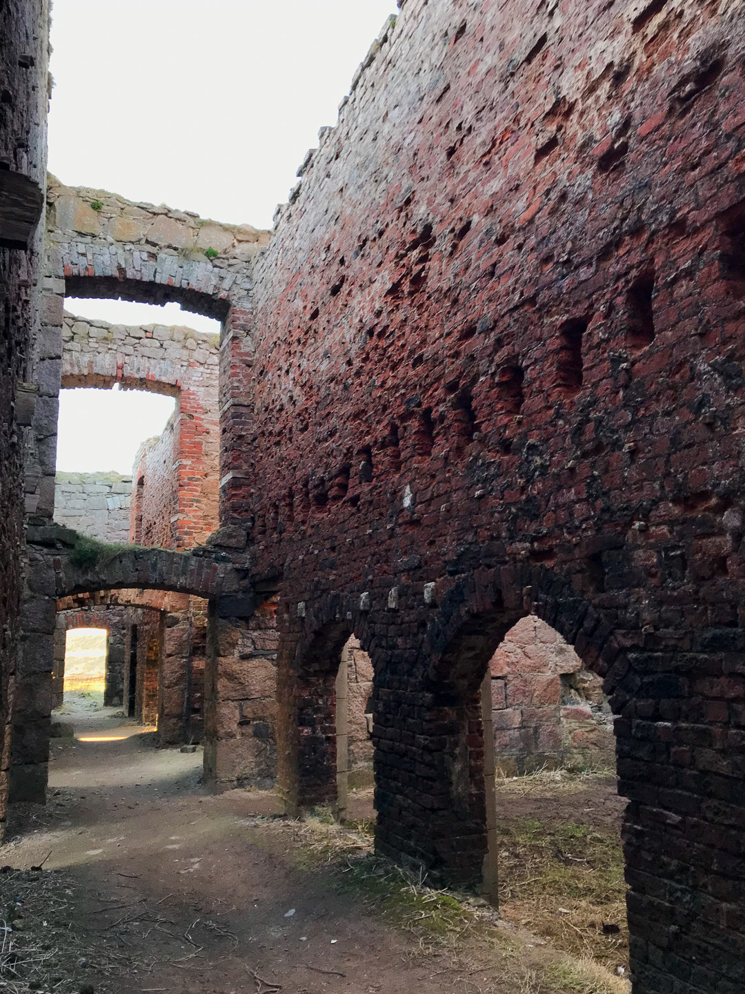 Inside Slains Castle