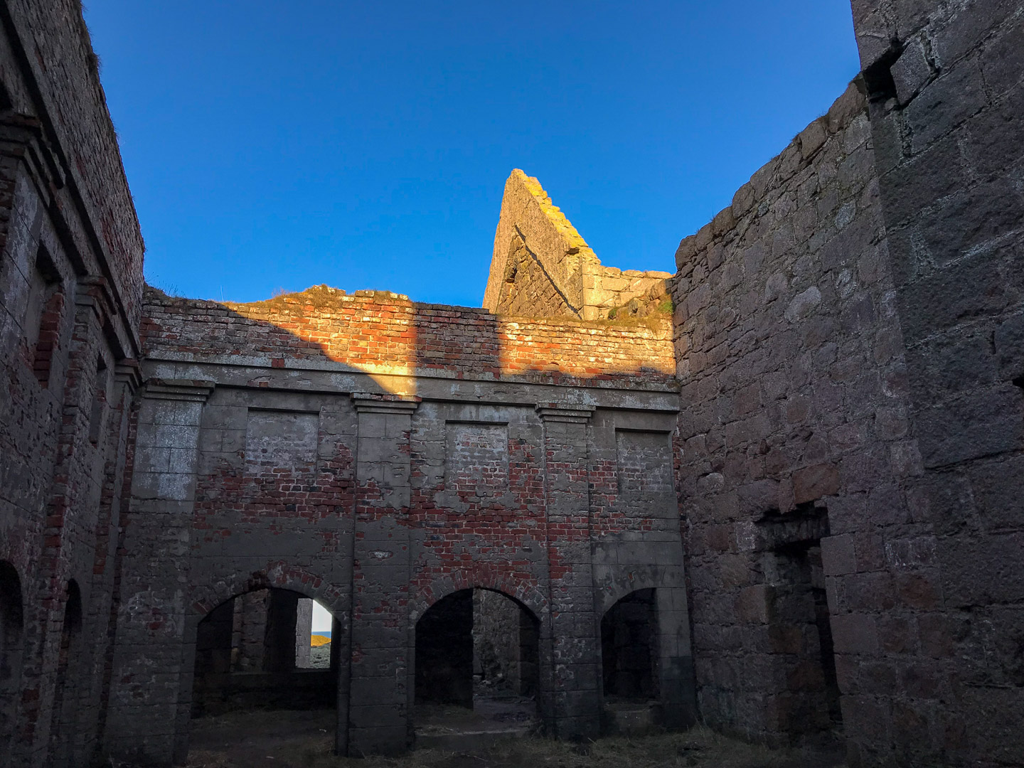 Inside Slains Castle