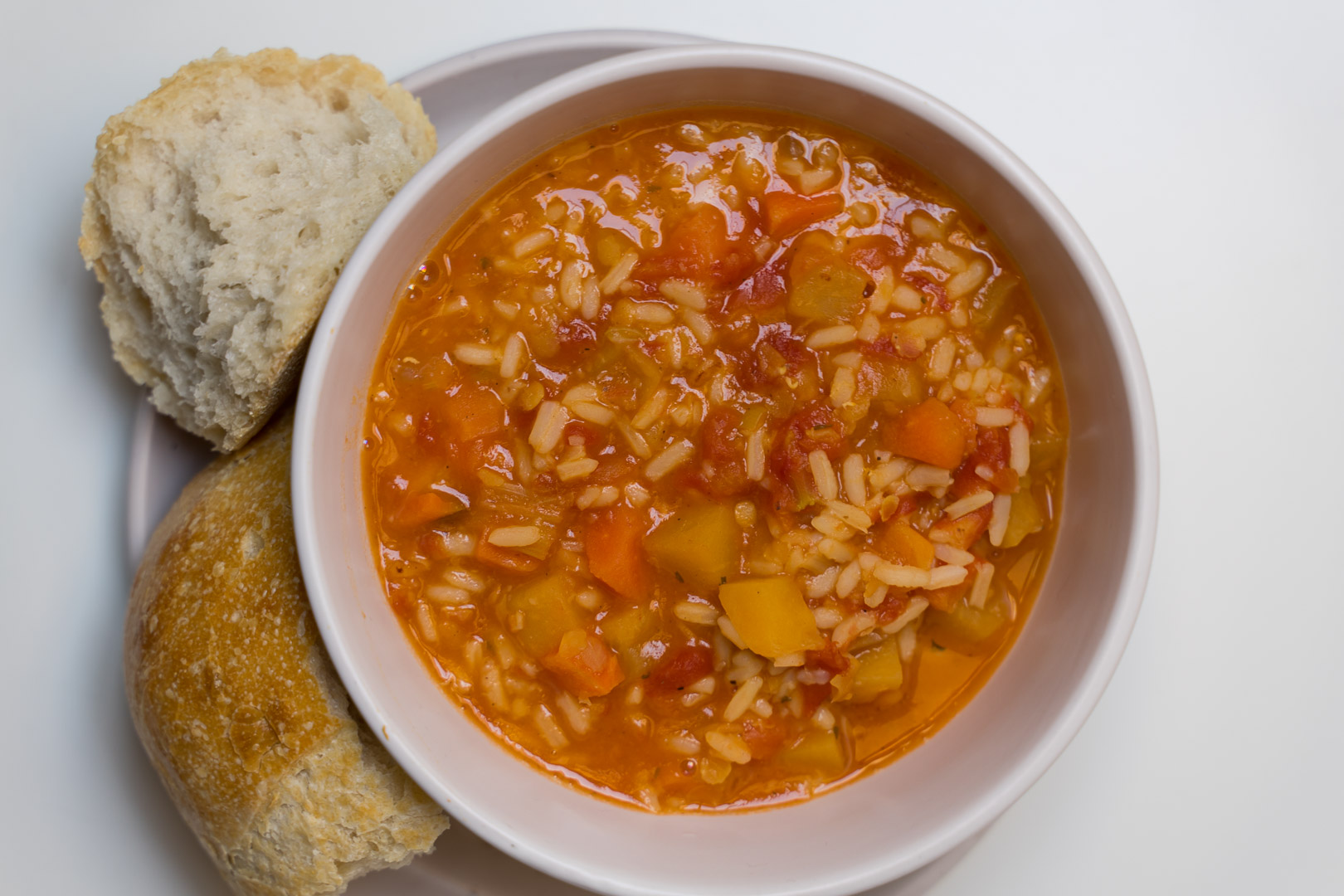 Vegetable and Lentil Rice Soup Recipe