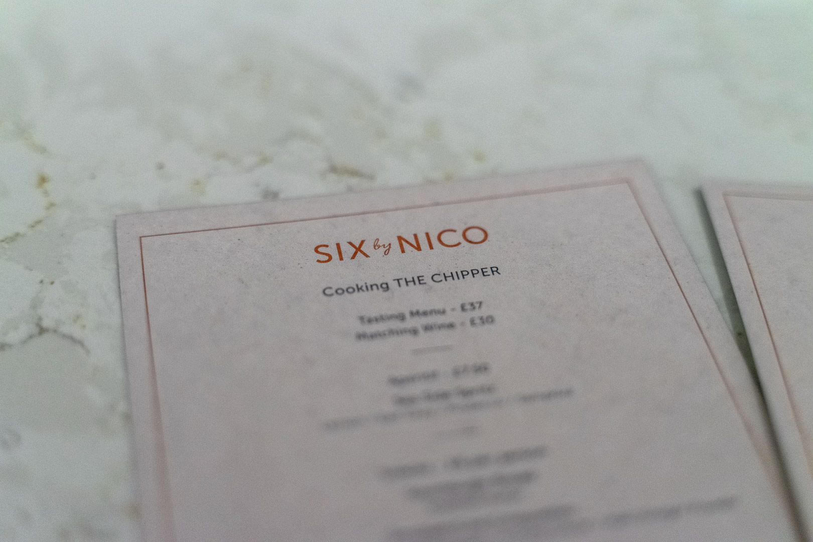 Six by Nico Aberdeen Menu